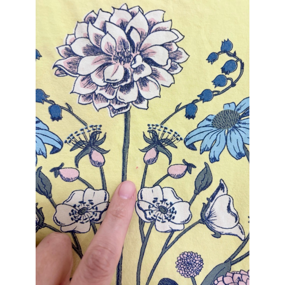 Girls Tea Yellow Floral Casual Dress Size 6 cotton - Picture 6 of 8